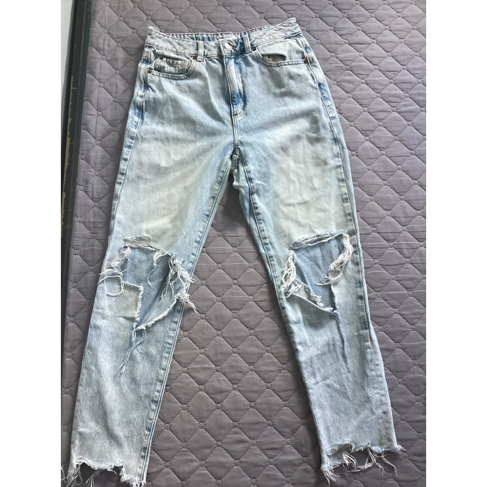 Garage Denim Mom Jean Size 5 Distressed Light Blue